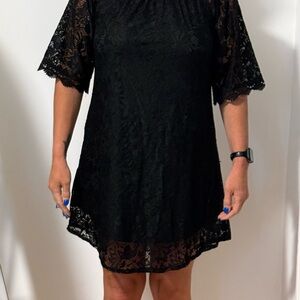 Elegant Black Lace Dress